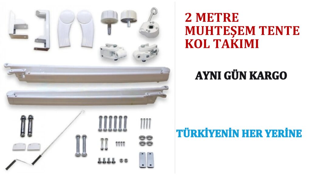 2 Metre Mafsallı Tente Kol Takımı